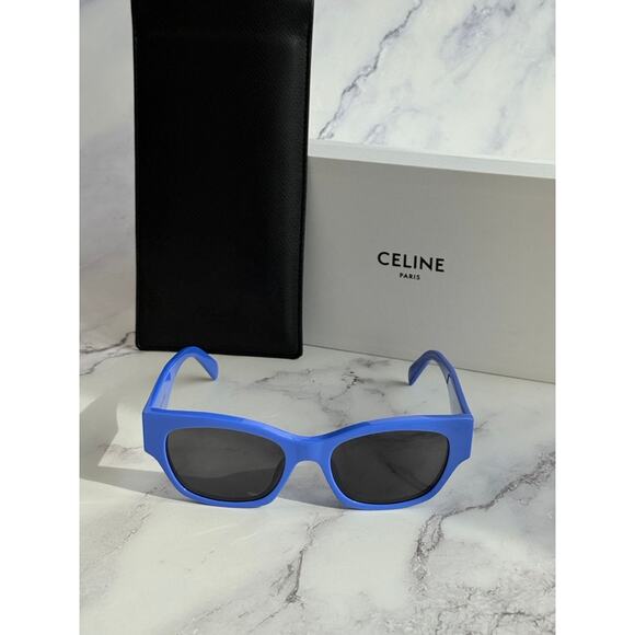 NEW Celine CL40197U Cat Eye Blue Logo Sunglasses main image 4